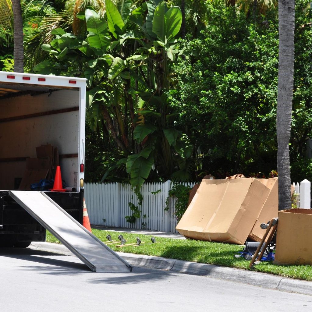 Professional movers loading a truck - Island Express Movers